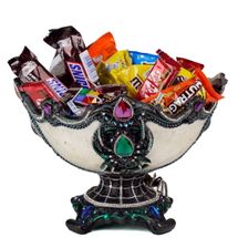 Katherine's Collection Halloween 2026  Enchanted Emerald Widow Mother of Spiders Bowl