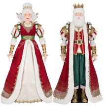 Katherines Collection  Queen Noelle & King Christian Claus of the North Pole lifesize