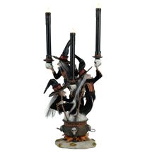 Katherines collection 3 witches candelabra Broomstick acres 17.5�