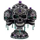 Katherine's Collection Halloween 2026  Enchanted Emerald Widow Tri-Skull Candy bowels.