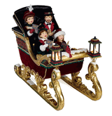 Katherine's Collection Christmas Carolers & sleigh Timeless Tidings 20" x 10" x 16"