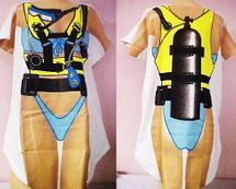 Sold Scuba diver Halloween costume bikini shirt costume tank plus size