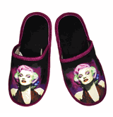 Marilyn Monroe bedroom slippers house shoes multi colors with purple trim