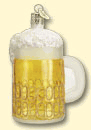Merck's Old World Christmas ornament mug of beer 3 3/4"