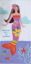 Mermaid KayDee Designs Mermaid dual purpose terry towel