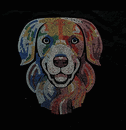 Multi color dog rhinestone crystal shirt premium S to 3X
