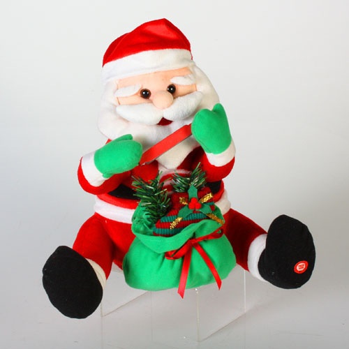 Sold Musical animated harmonica playing Santa Claus figure