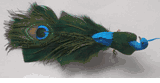 peacock feather bird 11"