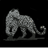 Premium rhinestone full tiger crystal shirt S to 3X