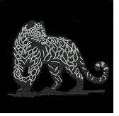 Premium rhinestone full tiger crystal shirt S to 3X