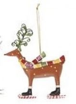 Raz Imports reindeer deer Christmas ornament