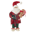 Raz Imports bedtime Santa figure robe slippers 20�