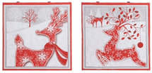 Raz Imports Reindeer Lighted picture 12" x 12 "