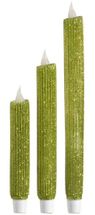 Sold Out Raz Flickering Taper candle Green  9.5" or 7.5"