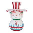 Raz Imports snowman cupcake cookie plate holder 15.5�