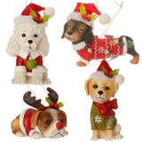 Raz Imports dog puppy ornament poodle dachsund golden