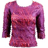 Magic top Origami 3/4 sleeve purple & coral Onesize shirt