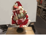 Regency 20" red and Green Standing Santa Claus on base