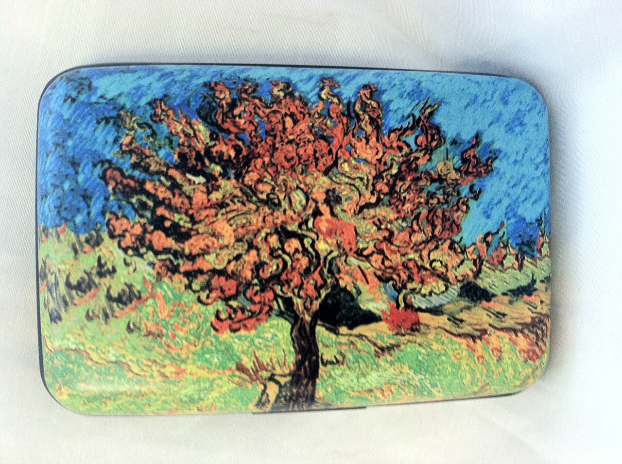RFID Armor aluminum wallet credit card case Van Gogh tree RFID Armor aluminum wallet credit card case Van Gogh tree