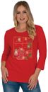 Rhinestone Christmas dog Peeking thru window holiday Christmas shirt