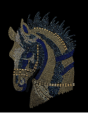 rhinestone crystal Arabian horse shirt S to 3X