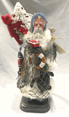 One of a Kind blue Santa Claus Doll by Susan B