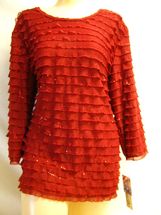 Sold Cactus Ruffle red shirt size large only