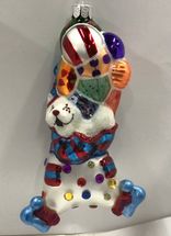 SC Christmas ornament glass circus polar bear