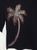 Sea Salt palm tree black shirt v-neck burnout Medium or 3x