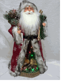 Seasons Designs 19" Musical with LED lights Red Santa Claus
