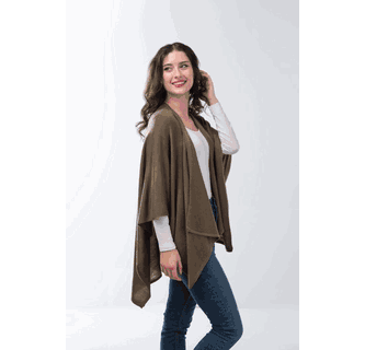 Simply Noelle Cozy Bordeaux wrap shawl olive