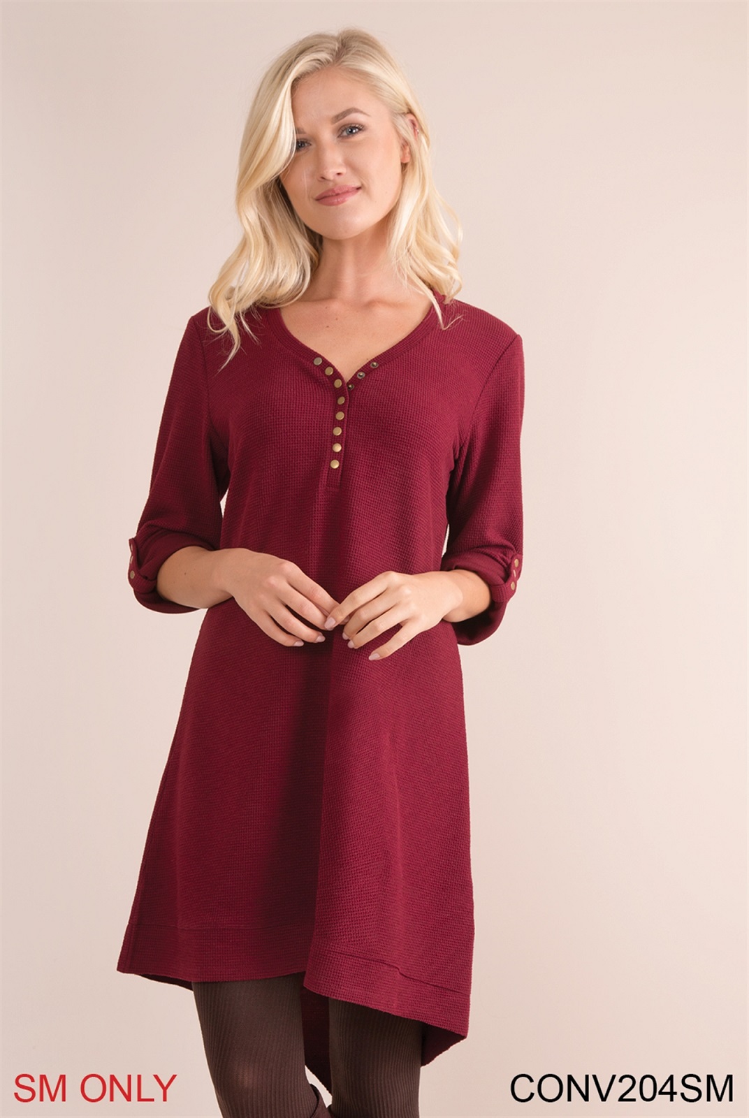 Simply Noelle Thermal and Louise Dress Tunic S/m black, sage green, or  burgundy