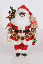 Karen Didion P.O.C. Black Santa Believe in Santa 17 inches