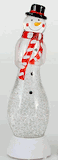 Sold Sterling Led Snowman changing color globe light