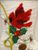 Christmas stocking one red cardinal on white 19" by Season's Design