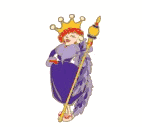  The Red Hat Society  licensed  Queen Ruby with staff magnet