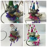 Katherines Collection elephant in swing ornament