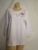 Tia Designs white shirt Fuchsia Hibiscus scoop neck Sizes M to XL & 2x or 3x