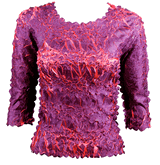 Magic top Origami 3/4 sleeve purple & coral Onesize shirt