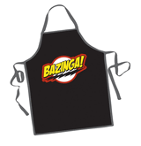 Big bang theory sheldon's Bazinga  black apron