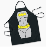 Super hero batgirl black apron 