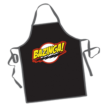 Big bang theory sheldon's Bazinga  black apron