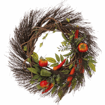 Raz Imports wreath twig vegetable  Spring, summer
