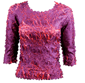 Magic top Origami 3/4 sleeve purple & coral Onesize shirt