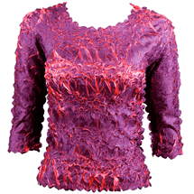 Magic top Origami 3/4 sleeve purple & coral Onesize shirt