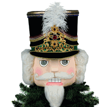 Katherine's Collection Nutcracer tree topper Toy Soldier 15" Christmas