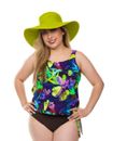Topanga by THE swimwearTropical Dreams blouson top size 8-20 B/C or D/DD cups
