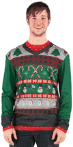 Faux Real Ugly Christmas sweater printed  Shirt S to XL