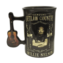 Willie Nelson Guitar handle 16oz coffee hot chocolate drinking mug