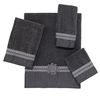 Avanti Braided Medallion Towels-Granite